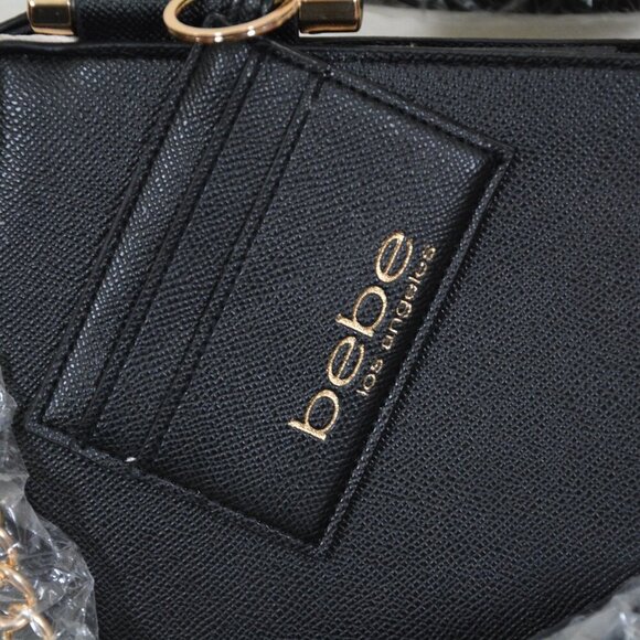 bebe Alex Small Satchel With Credit Card Organizer NWT - Picture 7 of 13